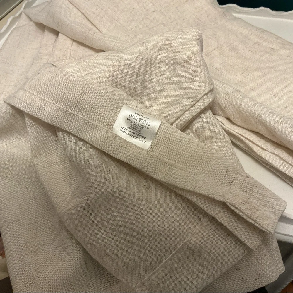 NWOT Pair of IKEA Linen Drapes